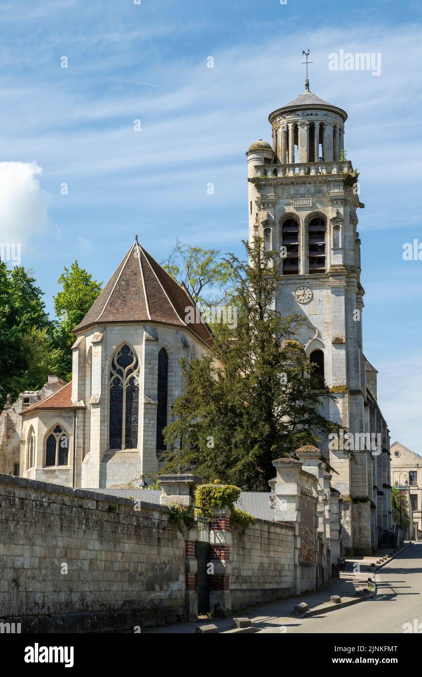France, Oise, Picardie, Pierrefonds, Saint Sulpice Church // France, Oise (60), Picardie, Pierrefonds, église Saint-Sulpice Stockfoto