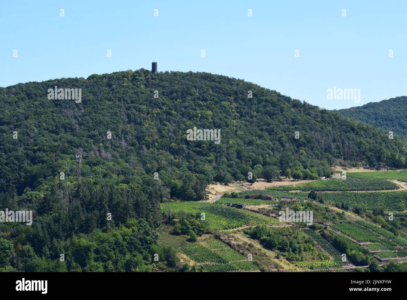 Ahrtal ein Jahr nach der Flut, Dernau Stockfoto