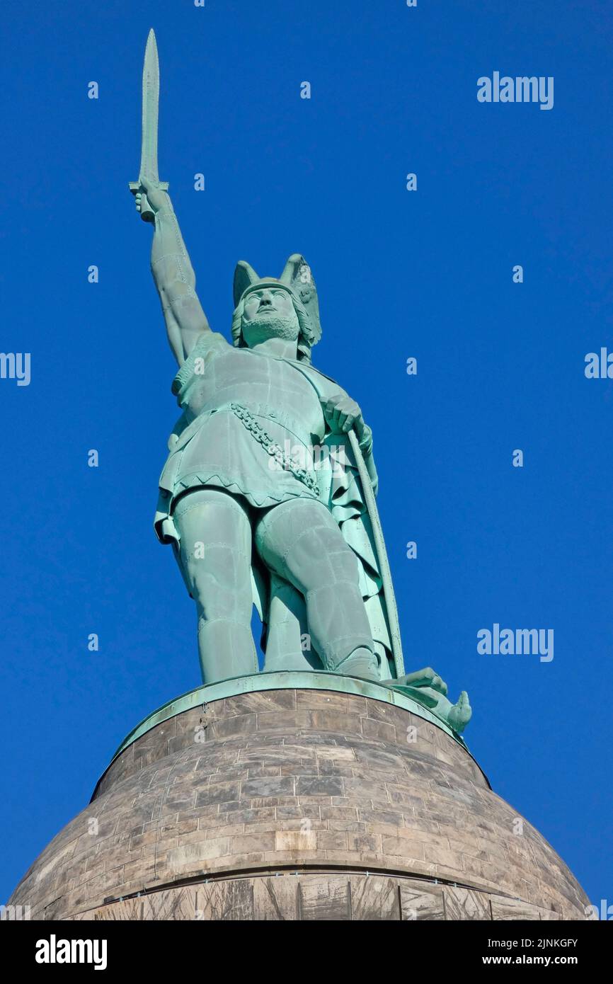 hermann-Denkmal, hermann-Denkmäler Stockfoto