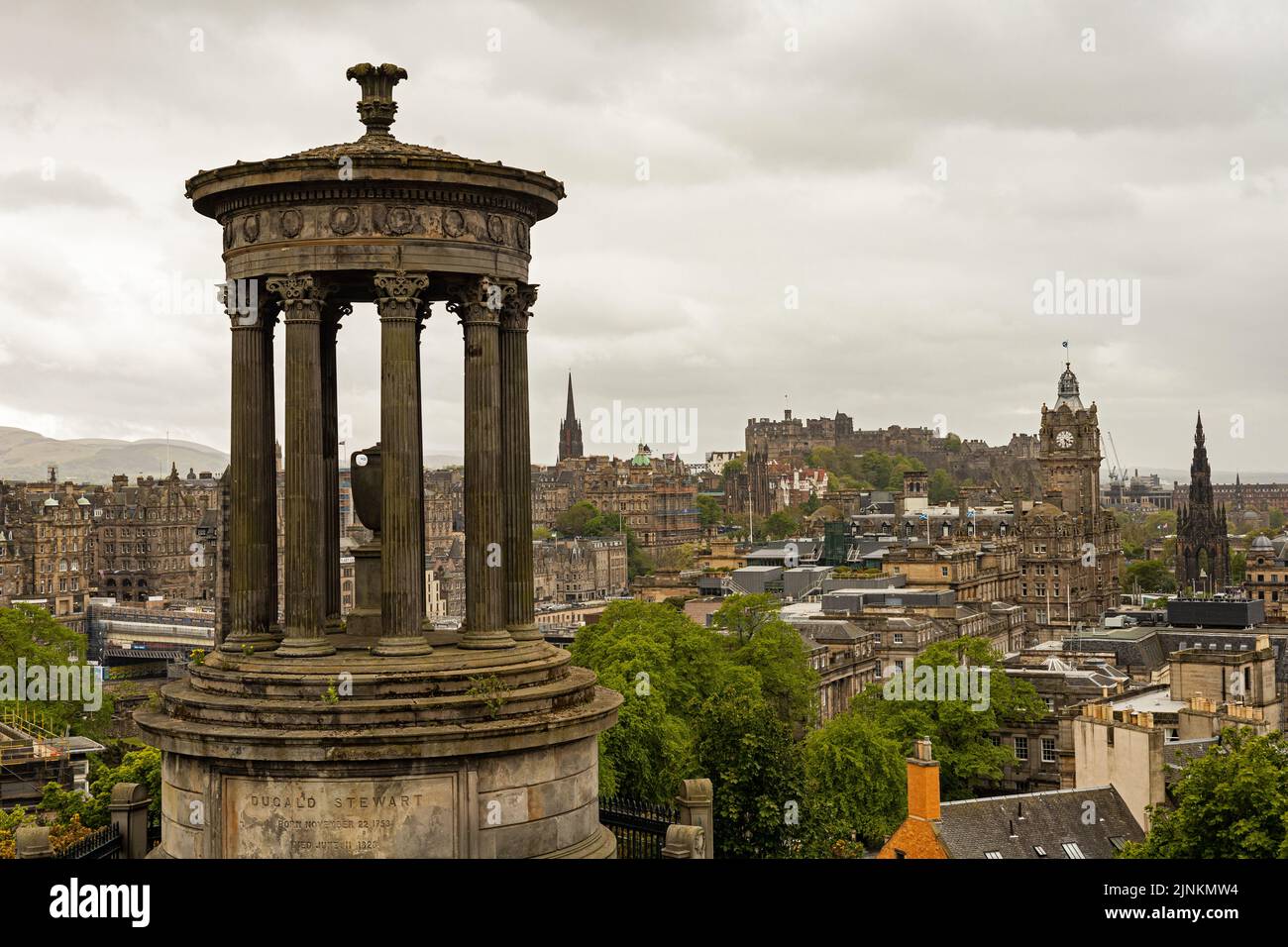 edinburgh, dugald stewart Monument, calton Hill, edinburghs Stockfoto
