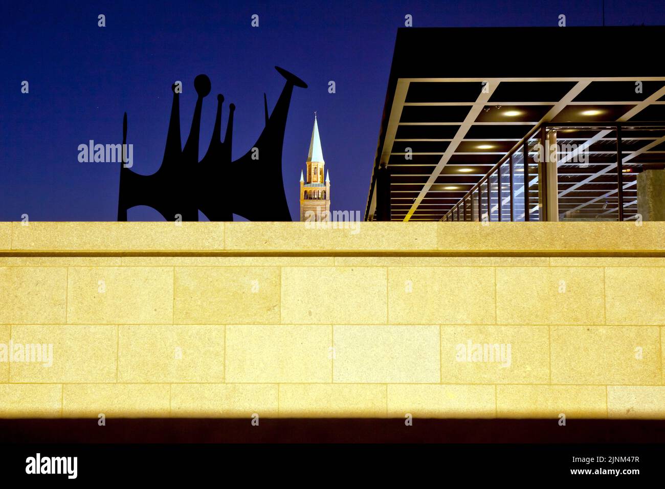 berlin, neue Nationalgalerie Stockfoto