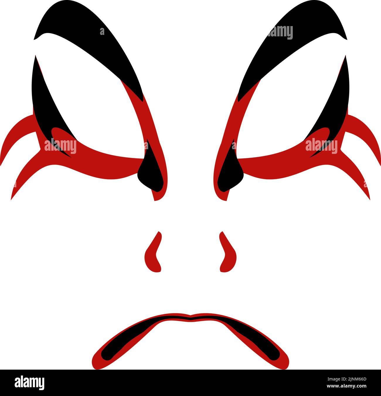 Kumatori von Kabuki, die traditionelle japanische darstellende Kunst, Sukeroku Stock Vektor