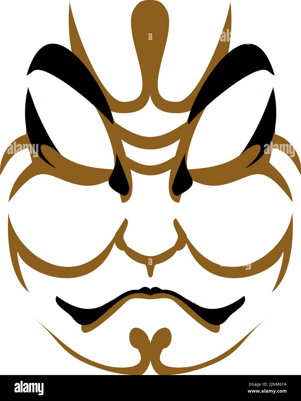 Kumatori von Kabuki, dass japanische traditionelle darstellende Kunst, Tsuchigumo Stock Vektor