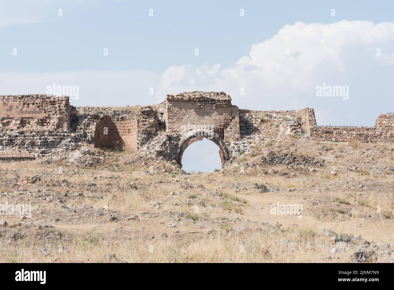 Stadtmauern von Ani, einer alten Stadt, die einst die drittgrößte der Welt war (ca. 1000 n. Chr.) Stockfoto