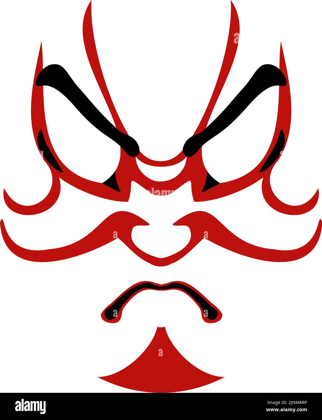 Kumatori von Kabuki, dass japanische traditionelle darstellende Kunst, Onosuke Stock Vektor