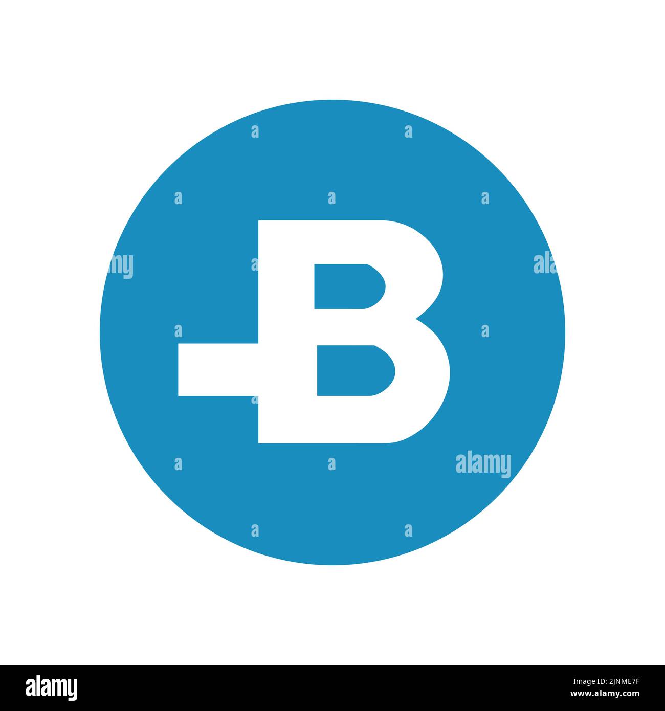 Polen BRESLAU - 22. Juli 2022: BitBay ist eine Ikone der Kryptowährungsbörse. Vektorvorlage für Websites und Anwendungen. Flacher Style Stock Vektor