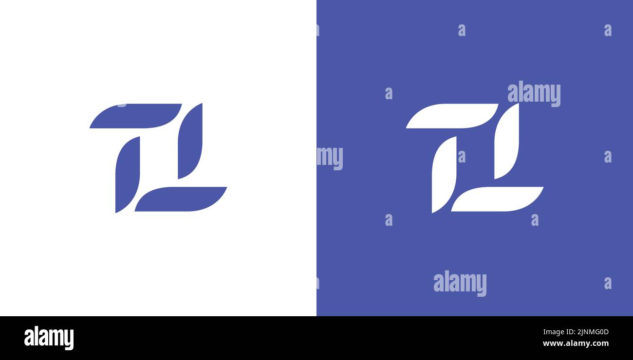 Moderner und professioneller Buchstabe TT Initialen Logo Design 2 Stock Vektor