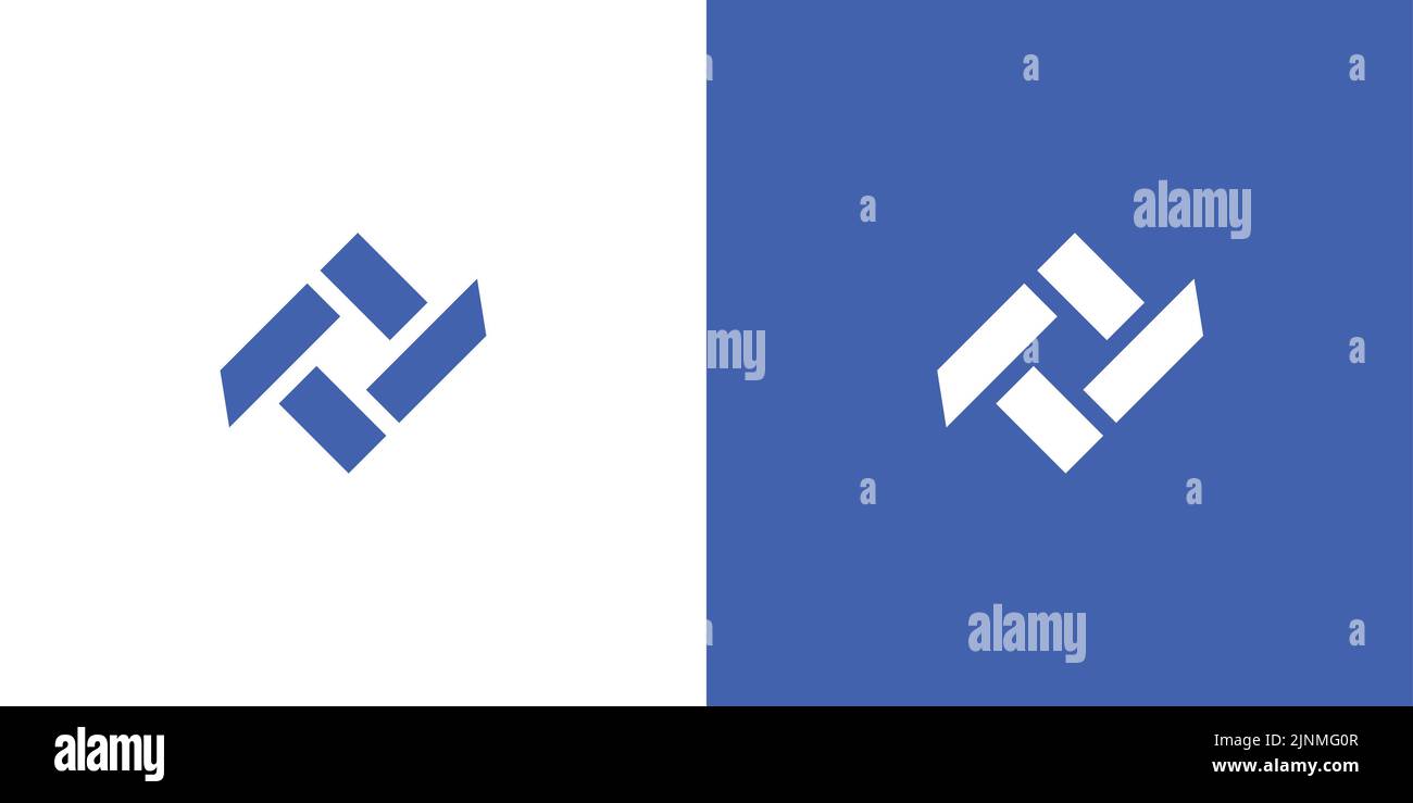 Modernes und professionelles TT-Initialen-Logo-Design Stock Vektor