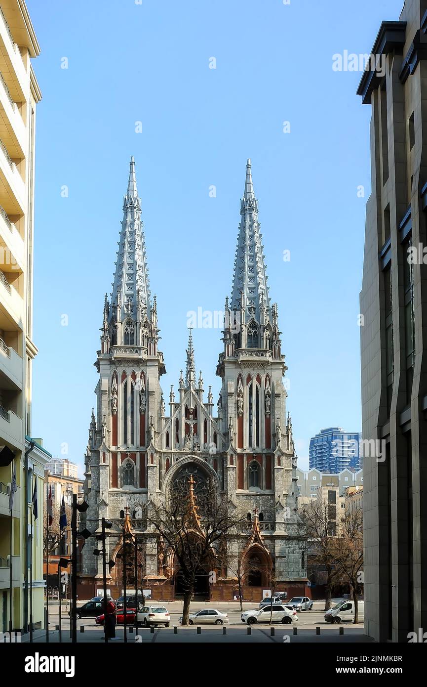 Römisch-katholische Kirche St. Nikolaus in Kiew, Ukraine Stockfoto