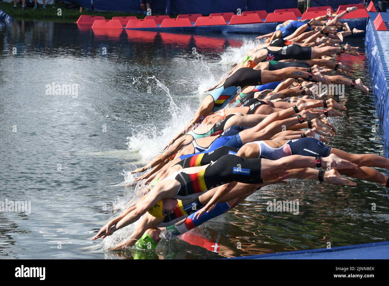 Triathlon-Damen. Europameisterschaften München 2022 Stockfoto