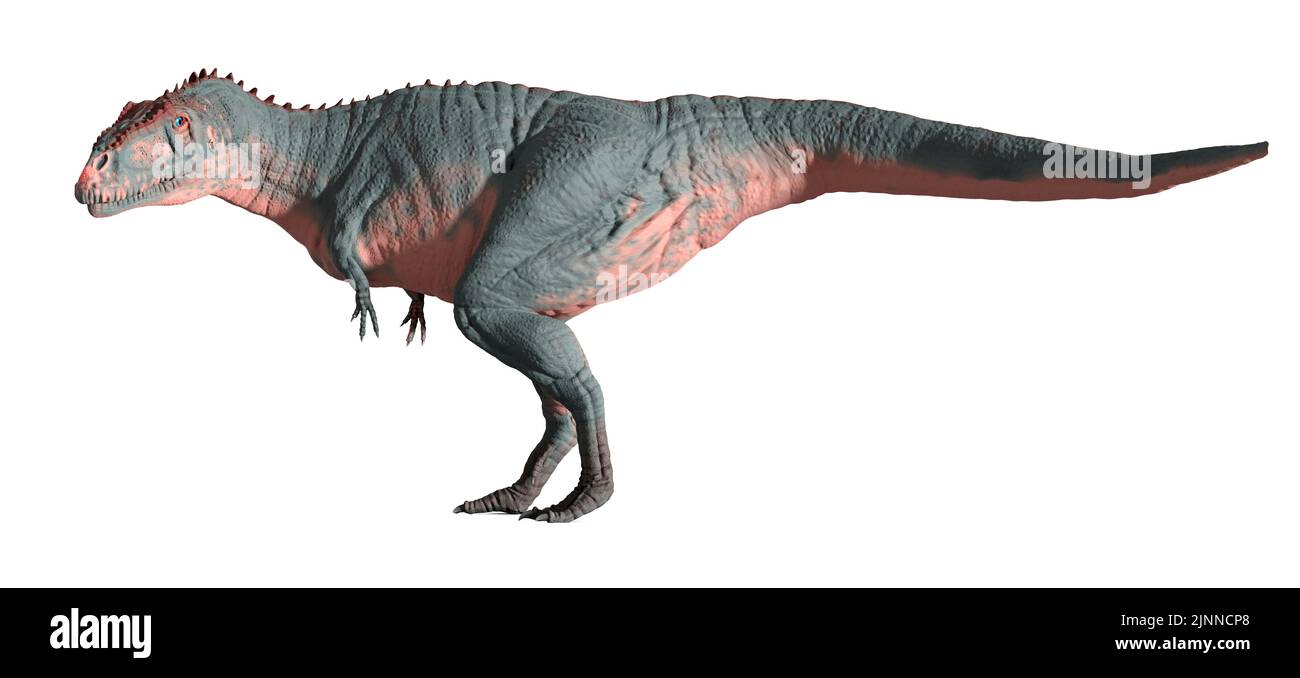 Kunstwerk des Dinosauriers Meraxes gigas Stockfoto