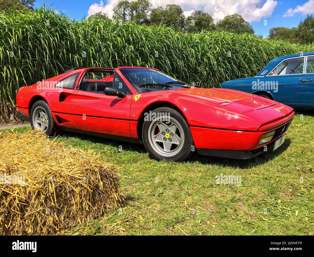 Historischer Sportwagen Ferrari GTS Turbo, Classic Days, Schloss Dyck, Nordrhein-Westfalen, Deutschland Stockfoto