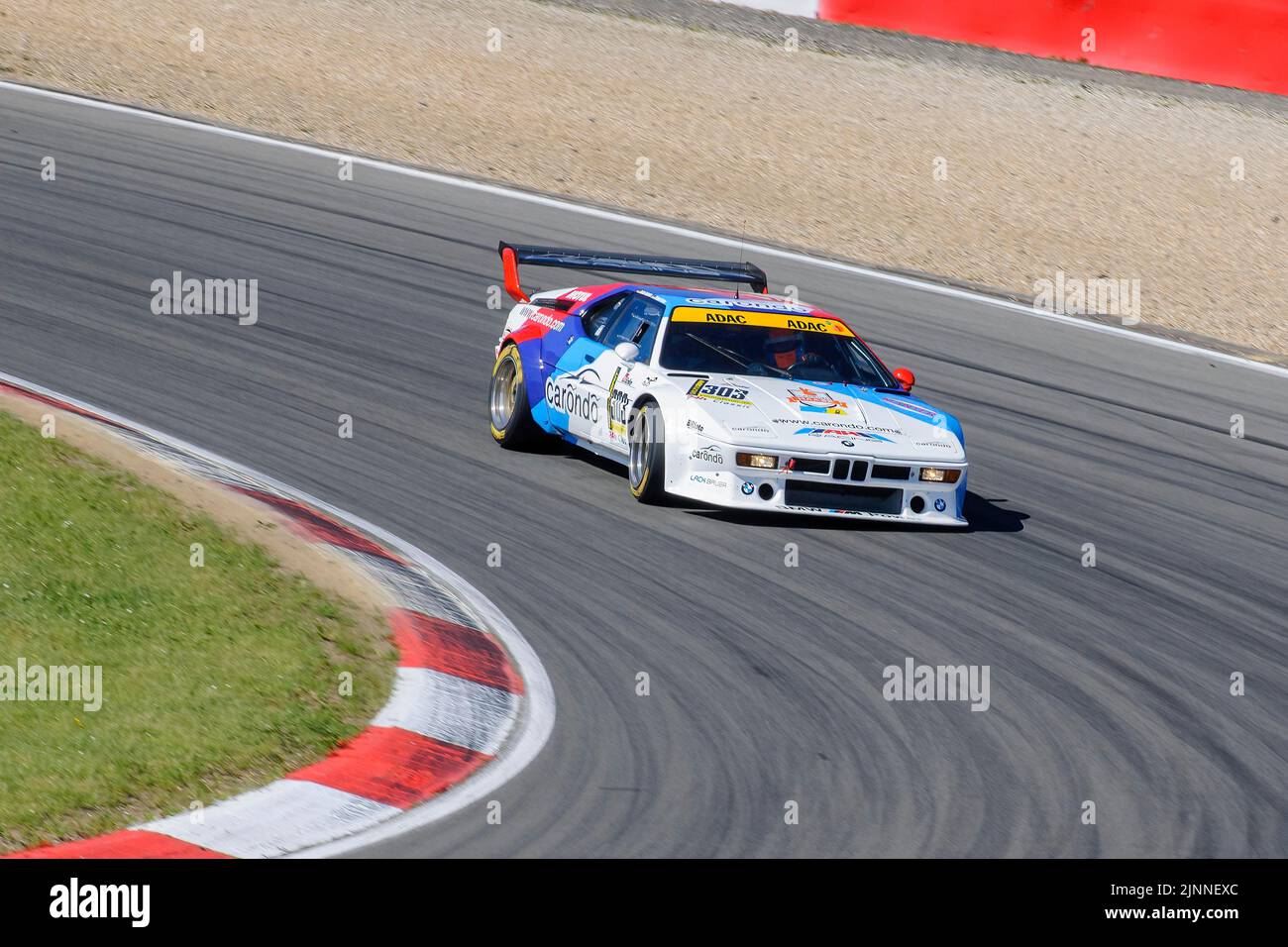 Historischer Rennwagen BMW M1 beim Autorennen für Oldtimer Youngtimer Classic Cars 24-Stunden-Rennen 24h, Nürburgring-Rennstrecke, Nürnberg, Eifel Stockfoto