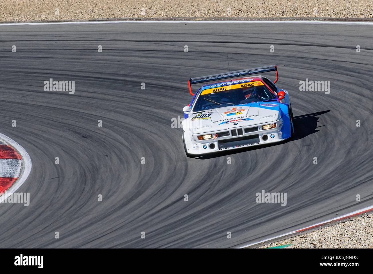 Historischer Rennwagen BMW M1 beim Autorennen für Oldtimer Youngtimer Classic Cars 24-Stunden-Rennen 24h, Nürburgring-Rennstrecke, Nürnberg, Eifel Stockfoto