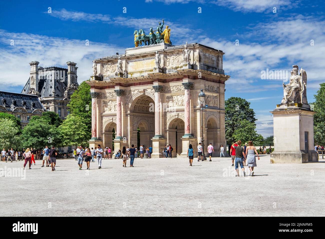 Arc de Triomphe du Carrousel in den Tuileries, Paris, Ile de France, Westeuropa, Frankreich Stockfoto