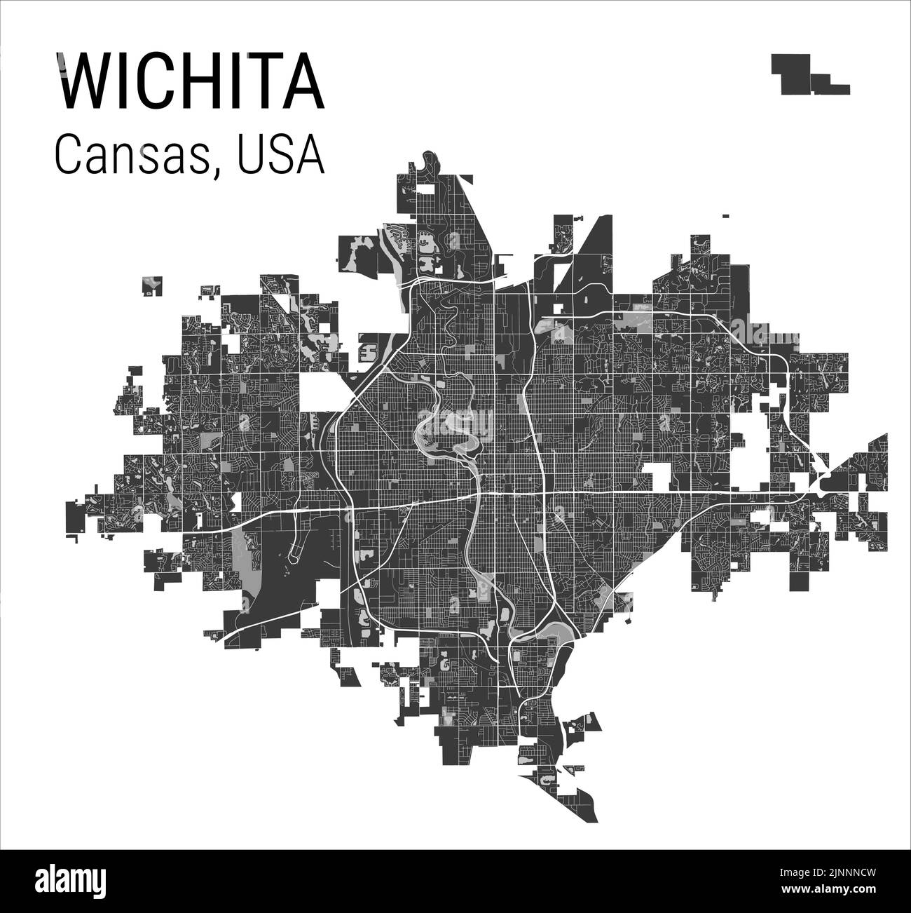 Wichita karte kaufen Alamy