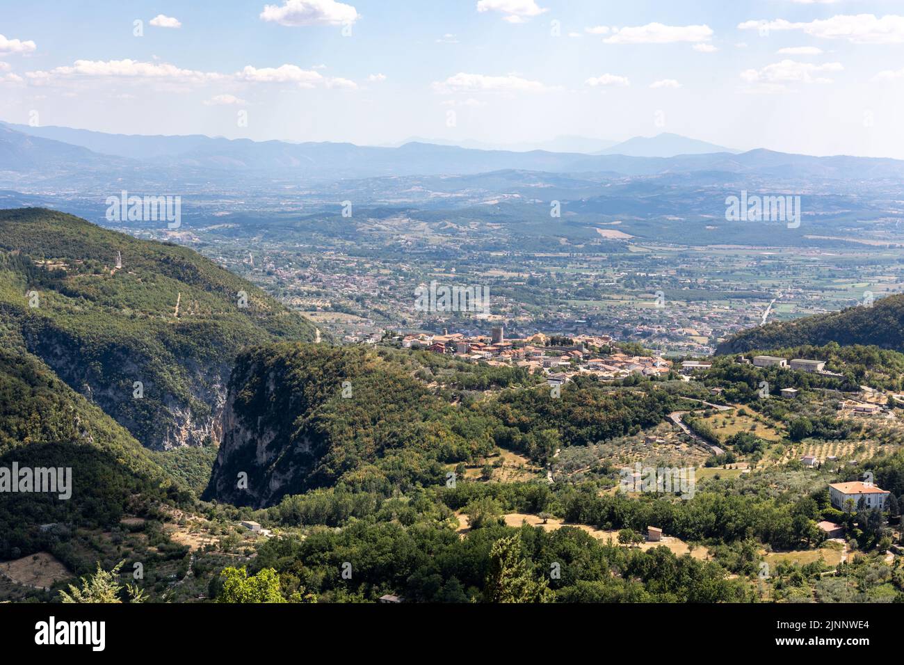 San Marco-campitello Provinz Caserta Italien Landskape matese, Berg, Luftaufnahme. Stockfoto