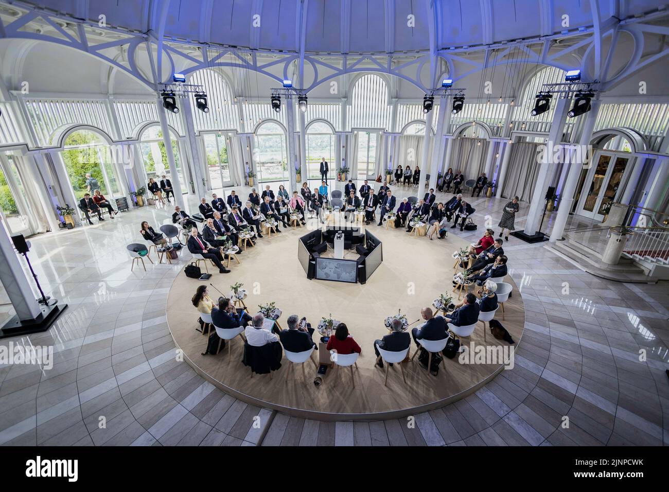 Treffen der G7 Finanzminister in Königswinter, 19. Mai 2022. Deutschland hat in diesem Jahr die Präsidentschaft der Gruppe der Sieben (G7) inne. Stockfoto