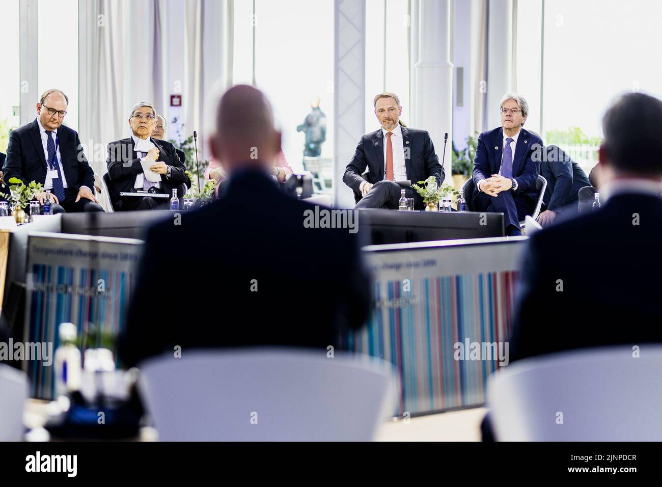 Treffen der G7 Finanzminister in Königswinter, 19. Mai 2022. Deutschland hat in diesem Jahr die Präsidentschaft der Gruppe der Sieben (G7) inne. Stockfoto