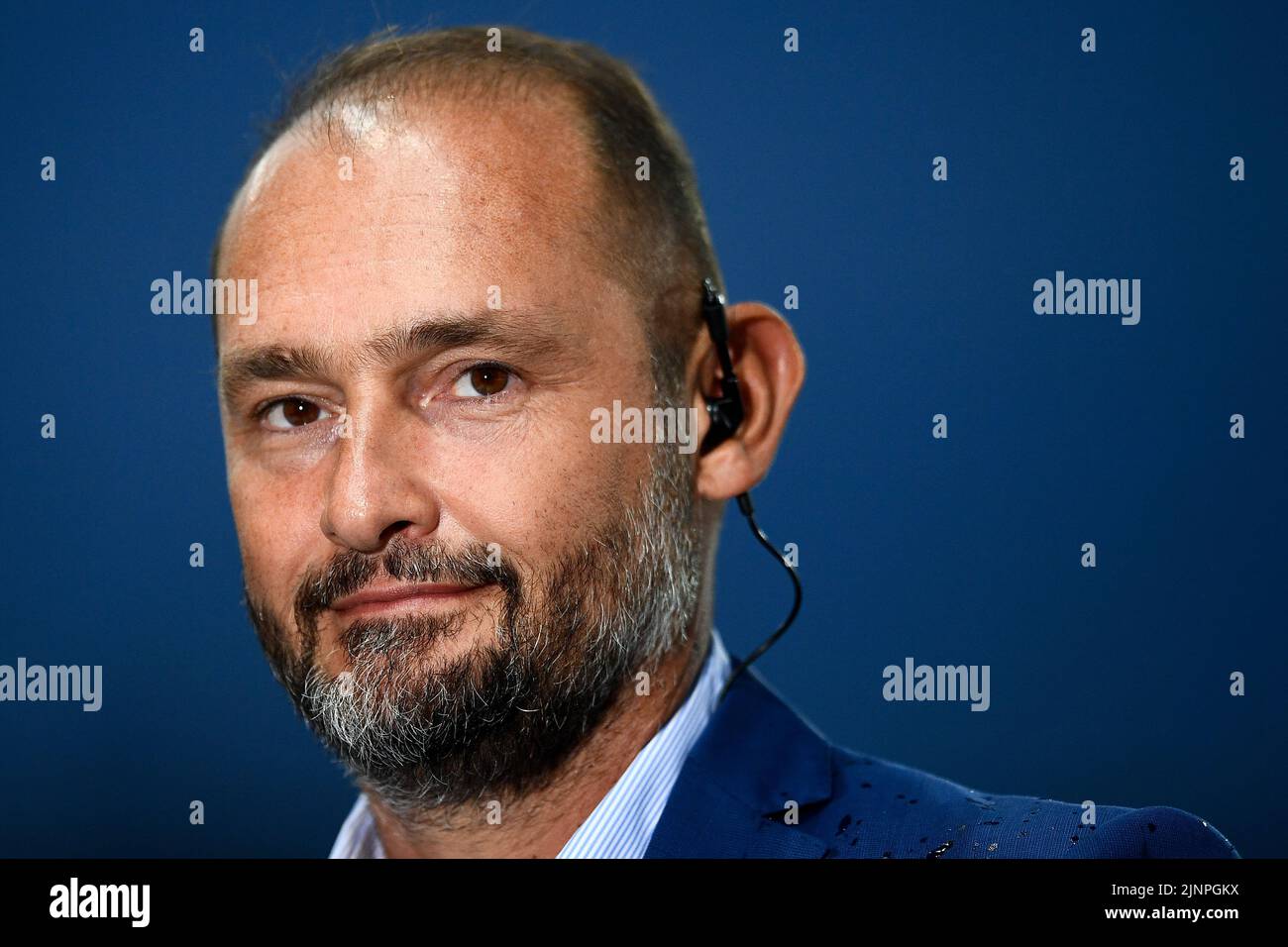 Parma, Italien. 12. August 2022. Gianluca DI Marzio blickt auf das Fußballspiel der Serie B zwischen Parma Calcio und SSC Bari zurück. Kredit: Nicolò Campo/Alamy Live Nachrichten Stockfoto