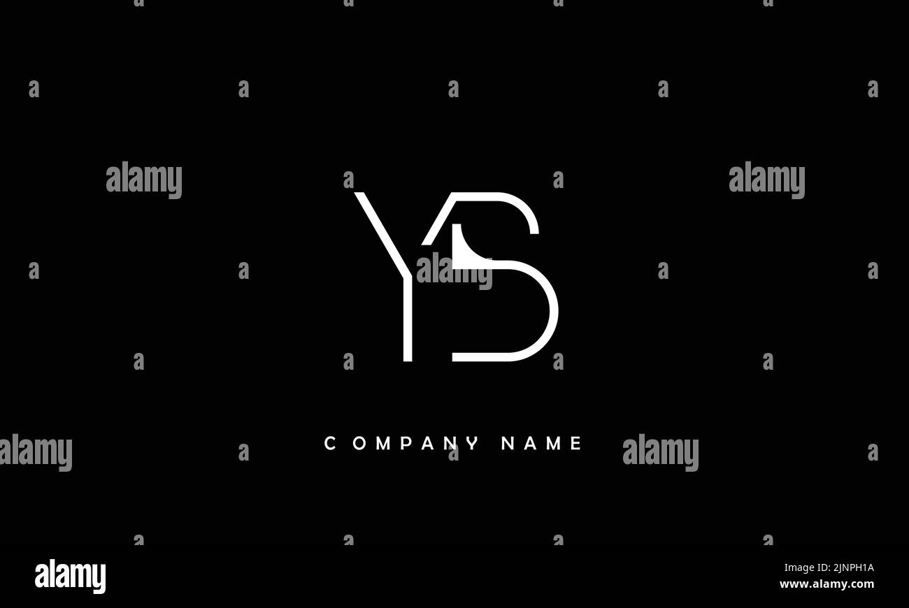 VON, YB abstrakte Buchstaben Logo Monogramm Stock Vektor