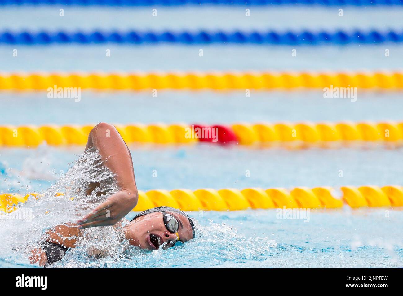 Rom, Italien. 13. August 2022. Der belgische Valentine Dumont, aufgenommen während der Freistil der Frauen 200m bei den Europameisterschaften im Schwimmen in Rom, Italien, Samstag, 13. August 2022. Die Schwimmeuropameisterschaften 2022 finden vom 11. Bis 21. August statt. BELGA FOTO NIKOLA KRSTIC Kredit: Belga Nachrichtenagentur/Alamy Live News Stockfoto