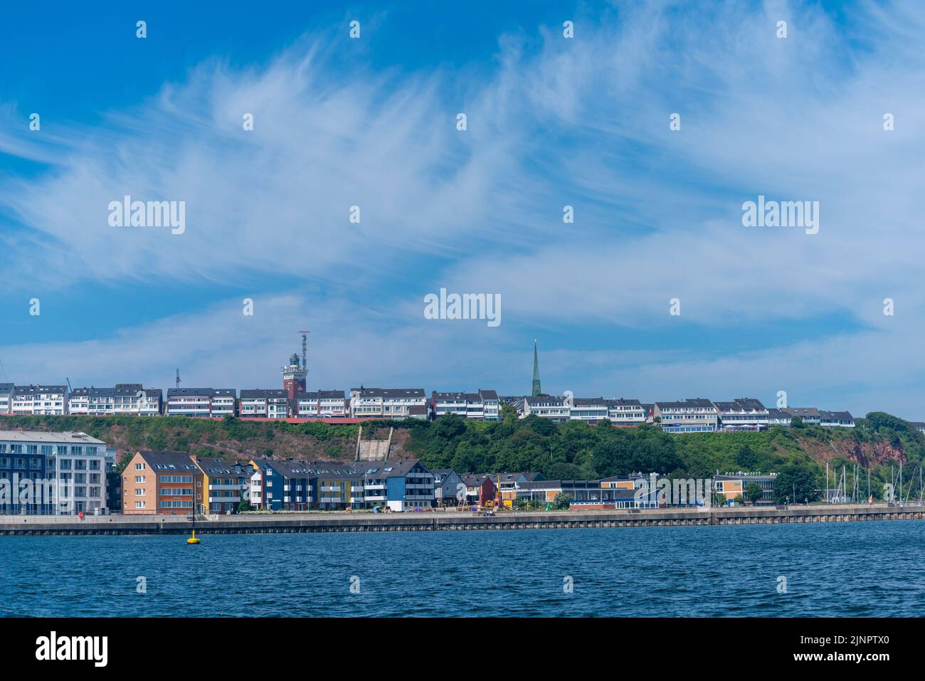 Hotels auf der Hochseeinsel und dem Kurort Helgoland, Nordsee, Schleswig-Holstein, Norddeutschland, Stockfoto