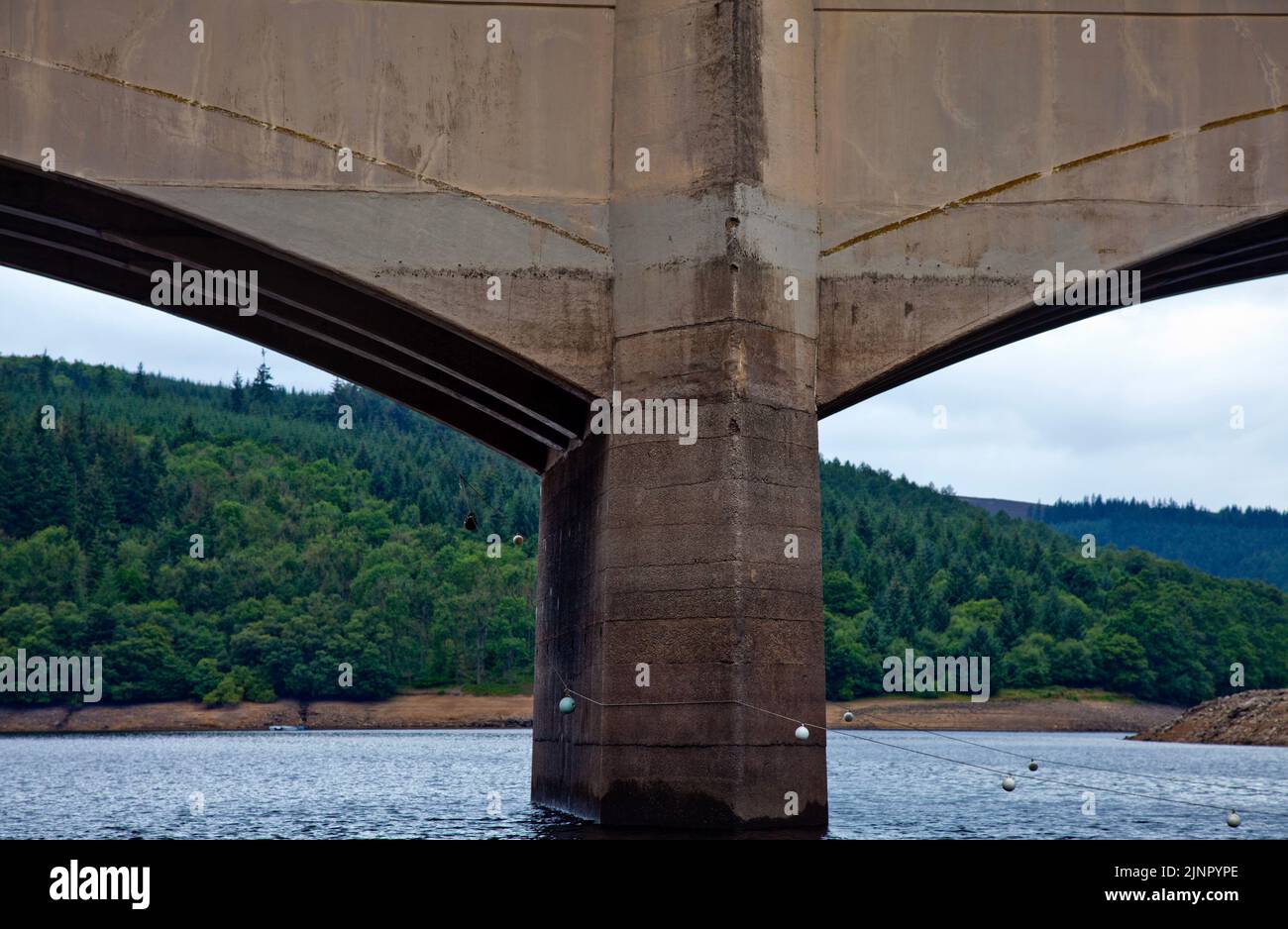 Ladybower Reservoir im Peak District National Park, Derbyshire, Großbritannien Stockfoto