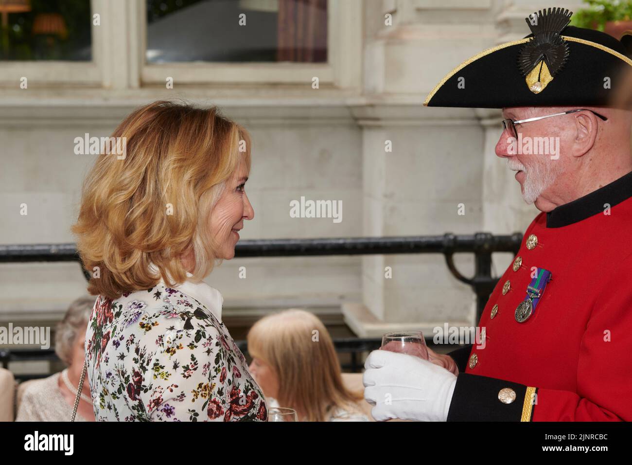 Felicity Kendal & Roy Palmer beim Mittagessen zum 75.. Geburtstag der Herzogin von Cornwall Stockfoto