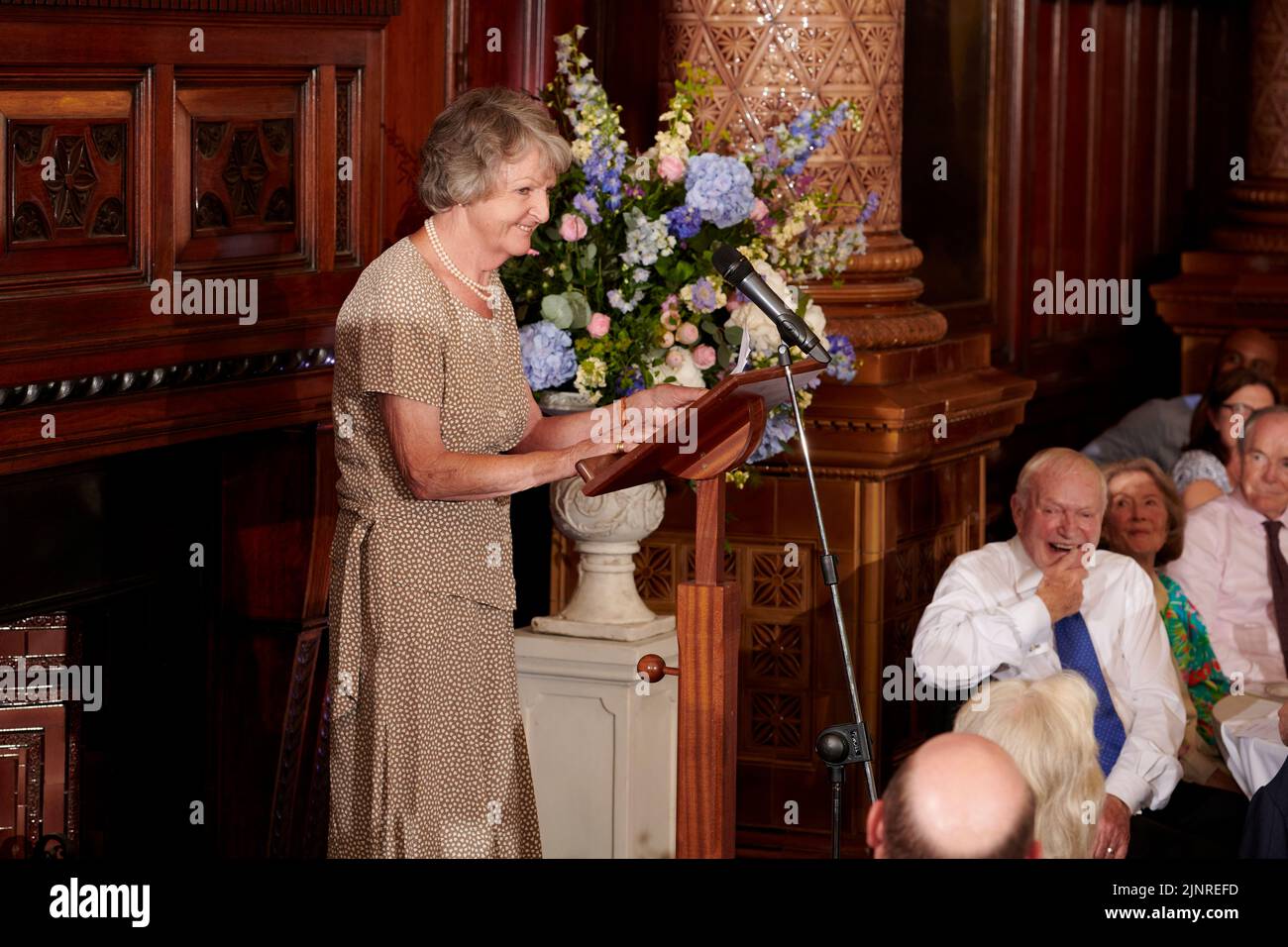 Dame Penelope Keith beim Mittagessen zum 75.. Geburtstag der Herzogin von Cornwall Stockfoto