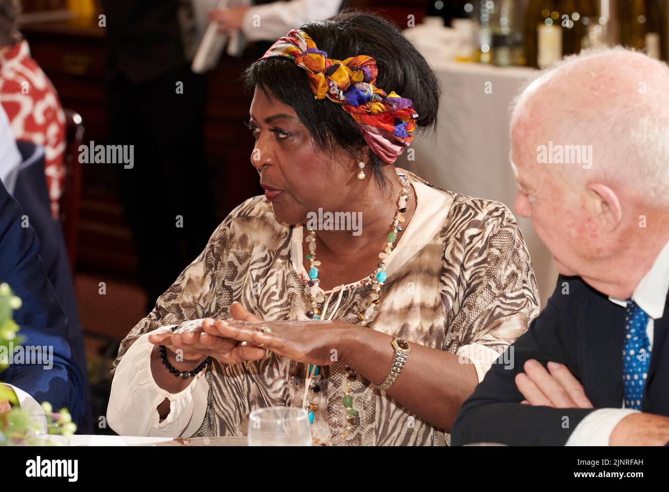 Rustie Lee beim Mittagessen zum 75.. Geburtstag der Herzogin von Cornwall Stockfoto