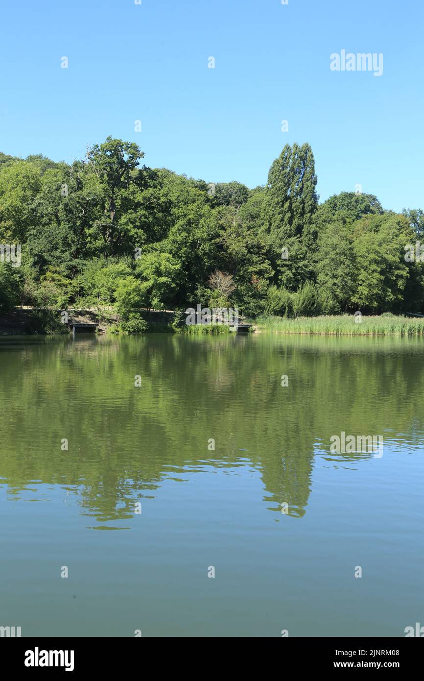 Les étangens de Corot. Ville d’Avray. Haut-de-seine. Ile-de-France. Frankreich. Europa. Stockfoto