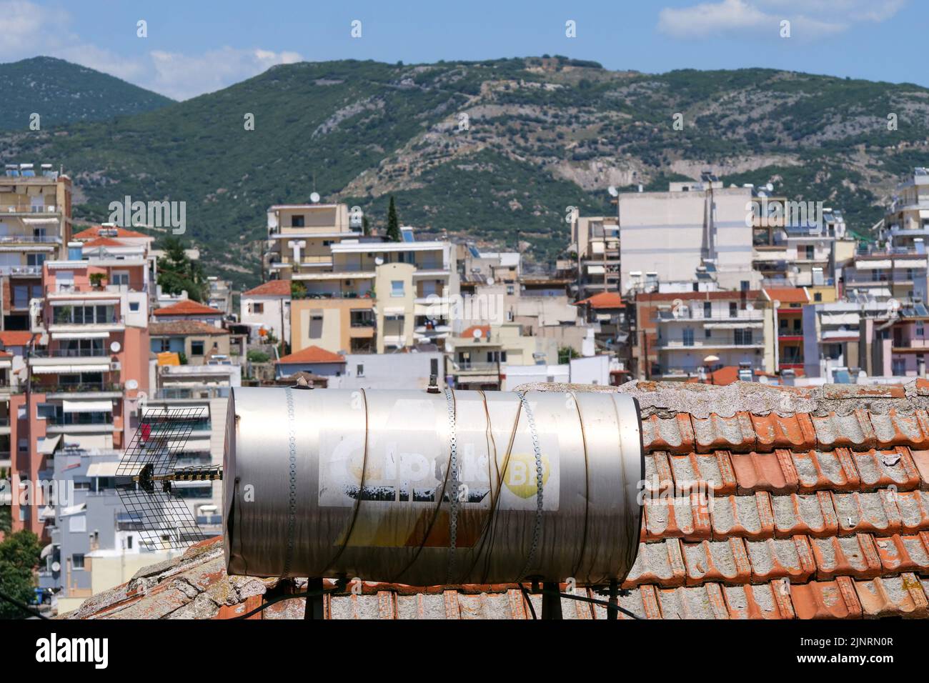 Wasserentsorgung, Kavala, Mazedonien, Nordostgriechenland Stockfoto