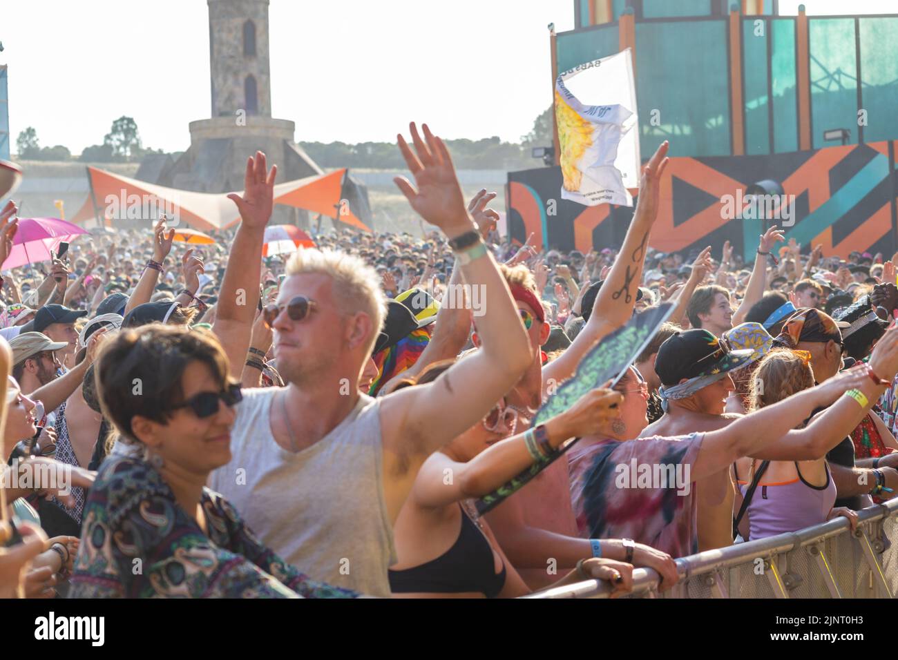 Boomtown, Winchester, Großbritannien Samstag, 13. August 2022 De La Soul spielen Grand Central in Boomtown 2022 Credit: Denise Laura Baker/Alamy Live News Credit: Denise Laura Baker/Alamy Live News Stockfoto