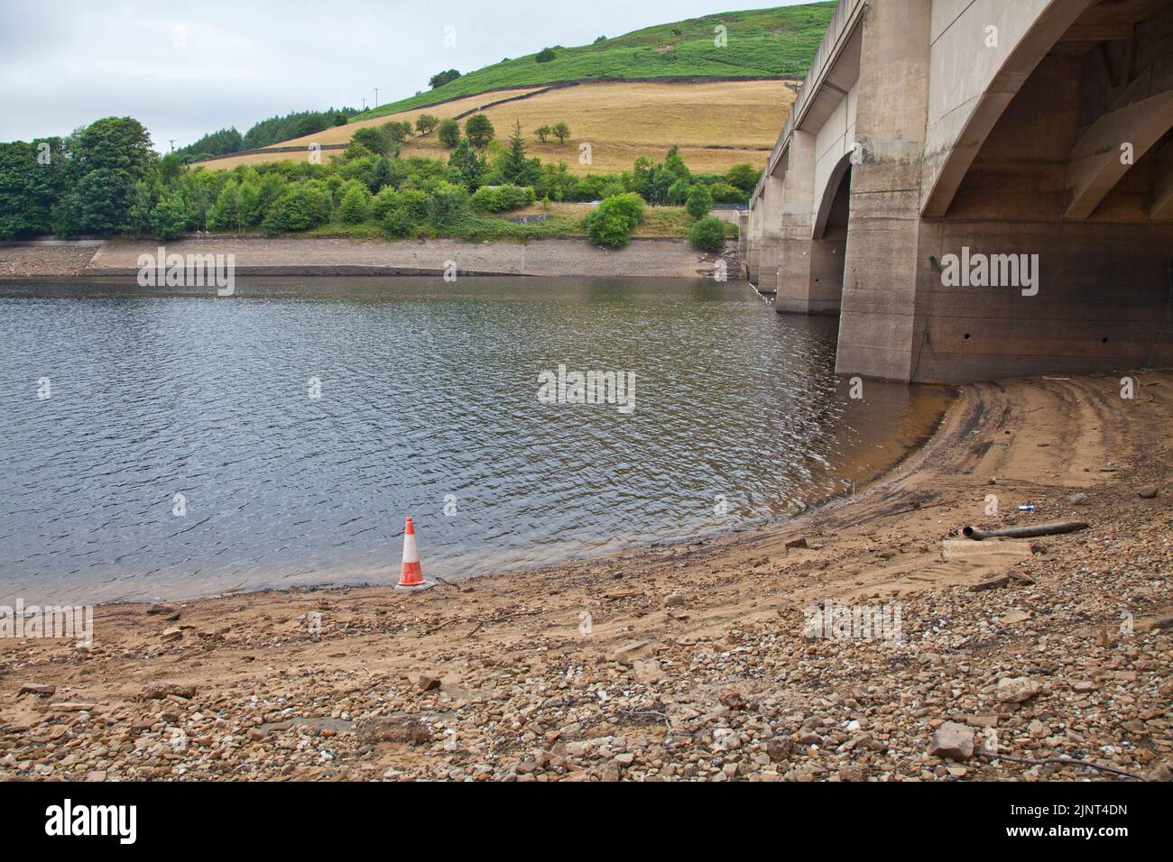 Sommer 2022 im Ladybower Reservoir, Peak District Stockfoto
