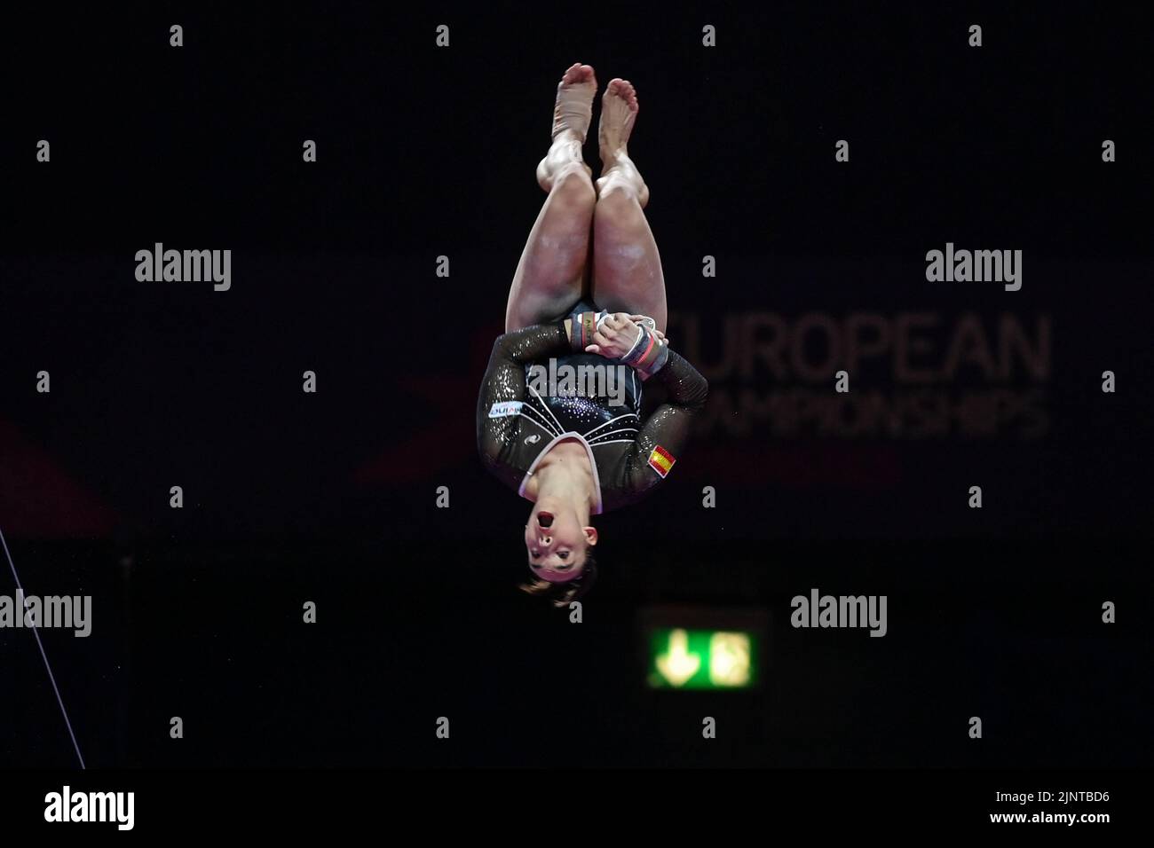 Alba Petisco (Spanien). Europameisterschaften München 2022: Kunstturnen, Frauen-Team-Finale Stockfoto