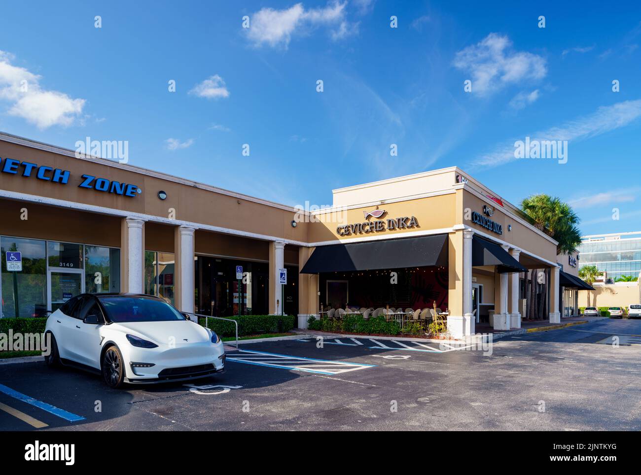 Miami, FL, USA - 31. Juli 2022: Ceviche Inka Miami FL USA Stockfoto