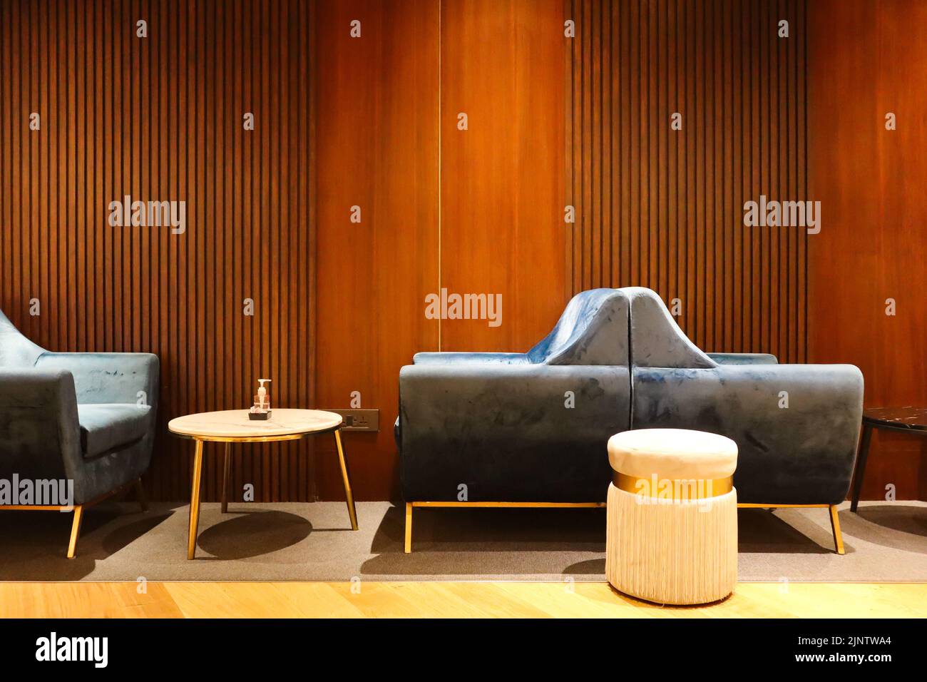 Horizon Lounge am Flughafen Kathmandu, neue Airport Lounge im internationalen Flughafen Tribhuvan Stockfoto