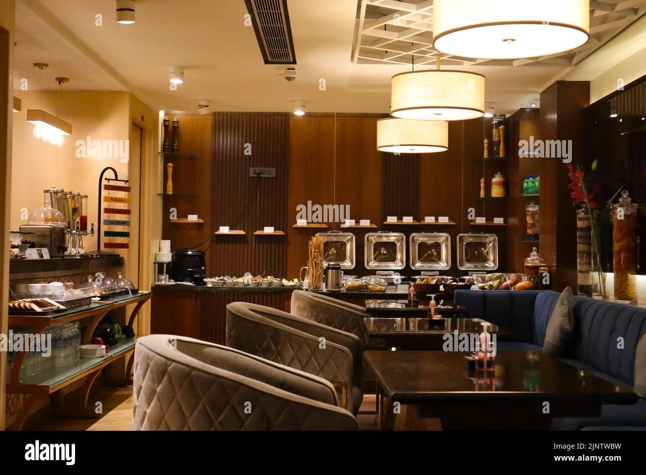 Horizon Lounge am Flughafen Kathmandu, neue Airport Lounge im internationalen Flughafen Tribhuvan Stockfoto