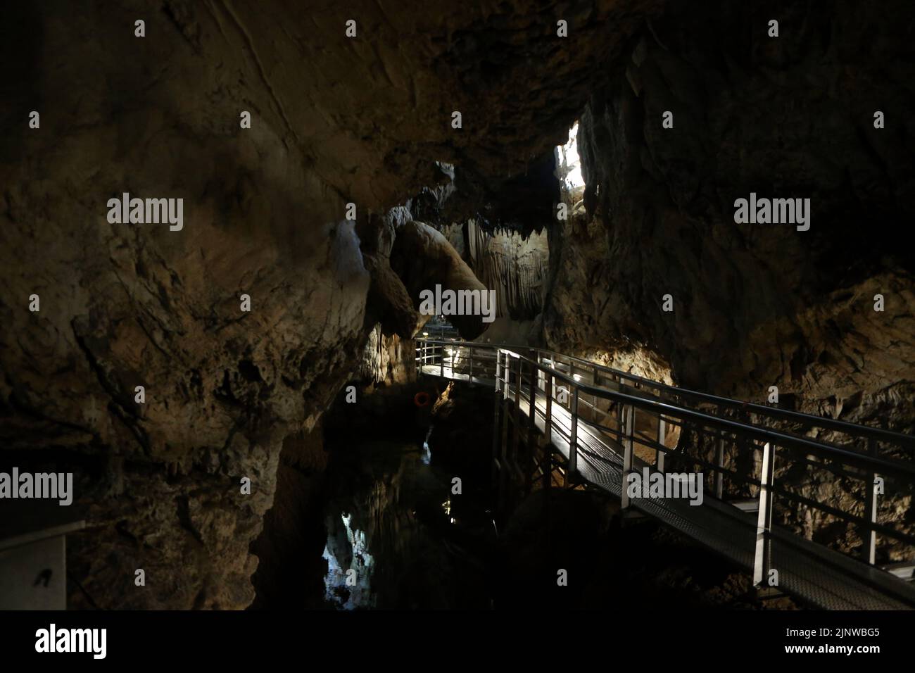 Die Höhle der Seen in Griechenland Stockfoto
