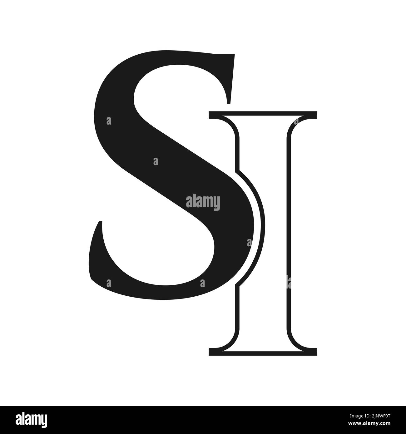 Anfangsbuchstabe SI, IST Logo-Design-Vorlage. Monogram Letter IST Luxus-Logo-Design-Vektor-Vorlage für Geschäfts-und Firmenidentität Stock Vektor