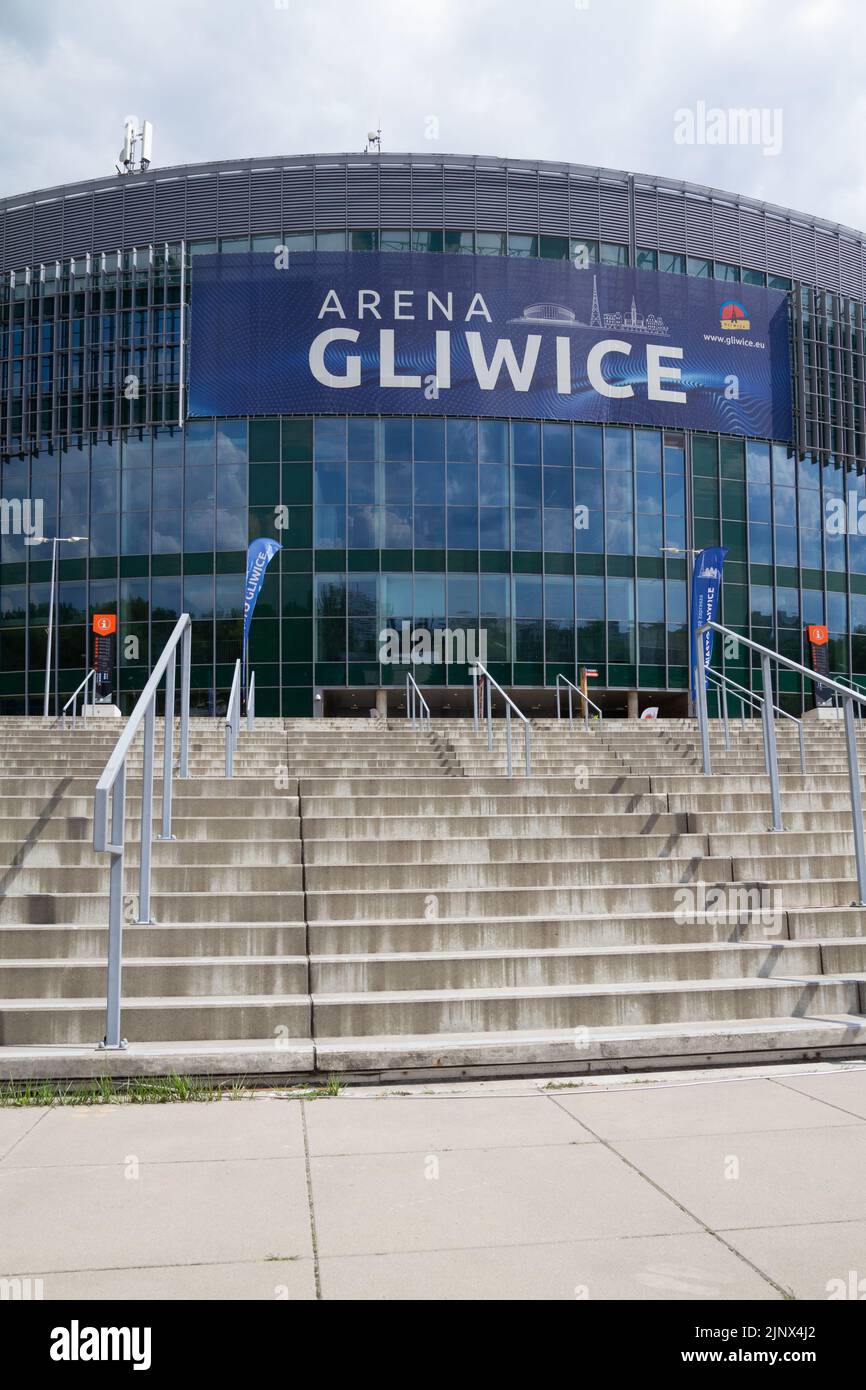 Arena Gliwice, moderne Mehrzweckhalle, Sport- und Unterhaltungshalle in Gliwice, Polen. Stockfoto