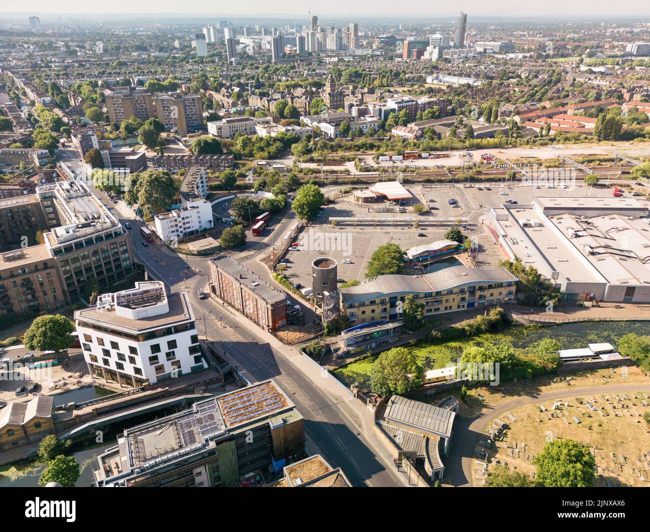 Kensal Green in Richtung Ladbroke Grove, West London Stockfoto