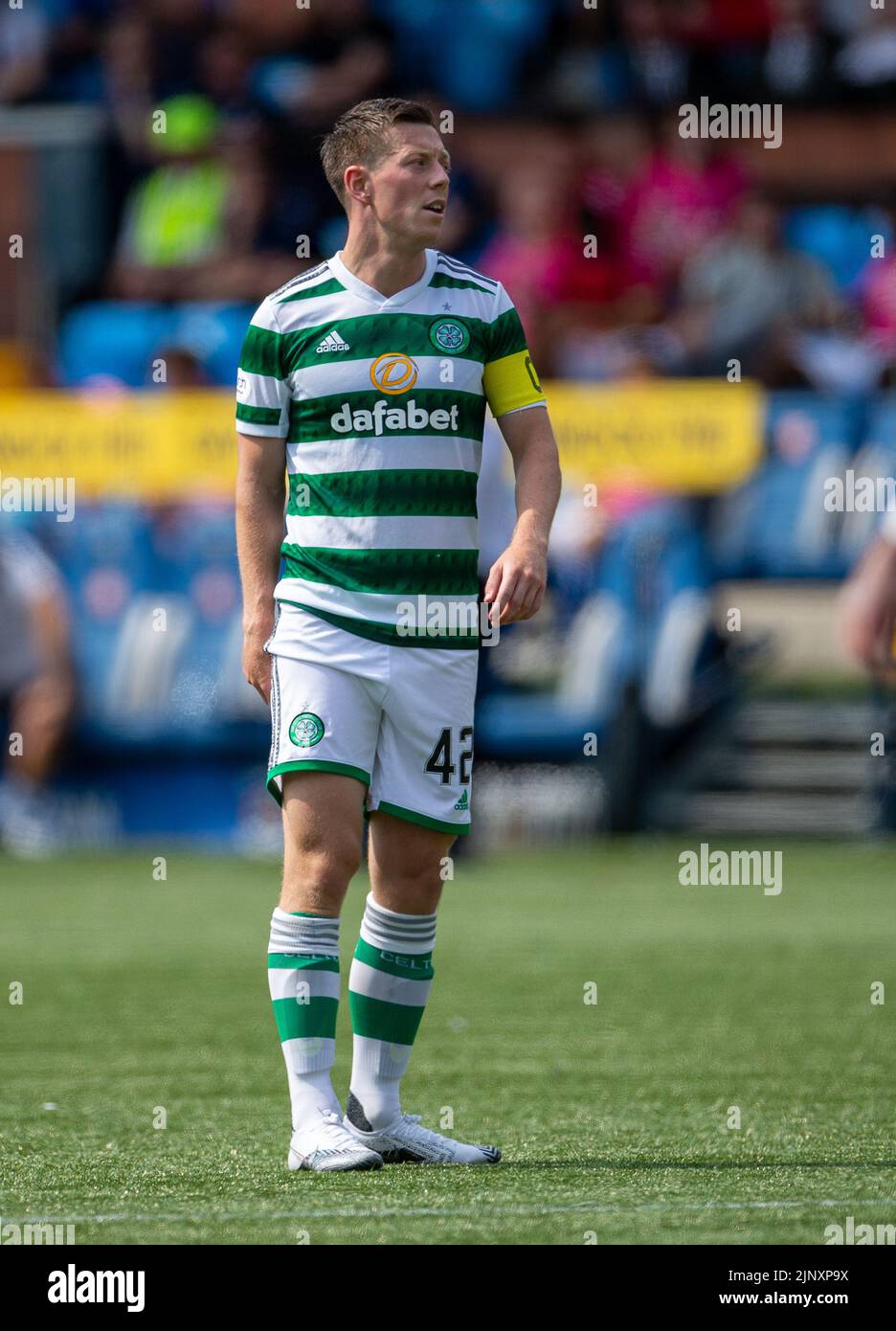 Kilmarnock, Schottland, Großbritannien. 14.. August 2022; The BBSP Stadium Rugby Park, Kilmarnock, Schottland: Schottischer Premier League Football, Kilmarnock FC gegen Celtic: Callum McGregor von Celtic Credit: Action Plus Sports Images/Alamy Live News Stockfoto