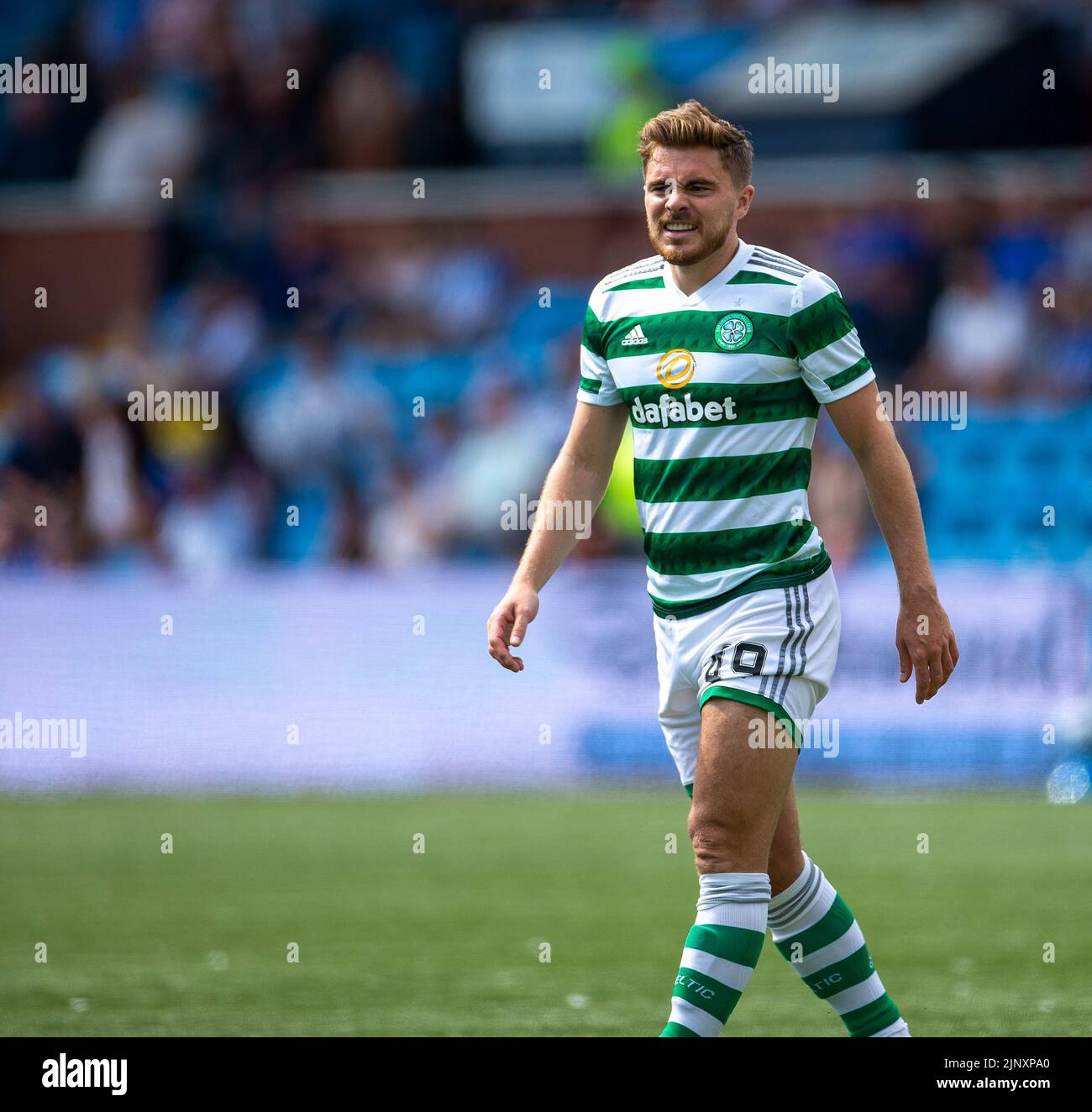 Kilmarnock, Schottland, Großbritannien. 14.. August 2022; The BBSP Stadium Rugby Park, Kilmarnock, Schottland: Schottischer Premier League-Fußball, Kilmarnock FC gegen Celtic: James Forrest von Celtic Credit: Action Plus Sports Images/Alamy Live News Stockfoto