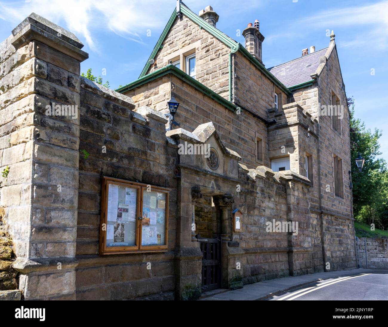 Ehemalige Robin Hood's Bay Polizeiwache, Station Road, Robin Hood's Bay, Whitby, North Yorkshire, England, Großbritannien Stockfoto