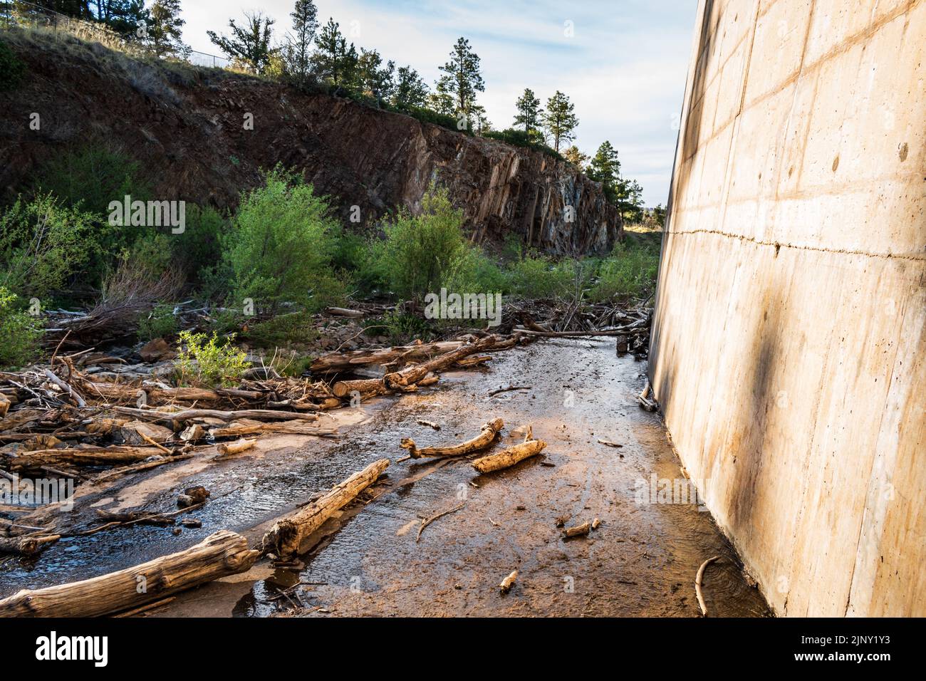 Lynx Lake Stausee Betonwand in Prescott, Arizona, USA Stockfoto