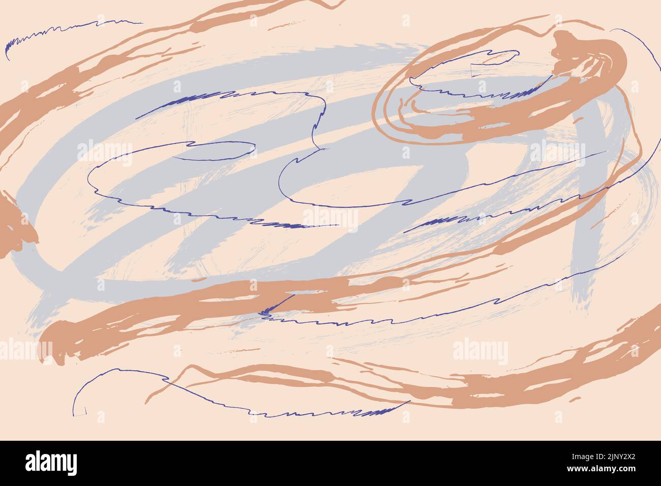 Pastell abstrakte künstlerische Illustration. Vektorkompositionen für Vorlage, Cover, Poster, Einladung, Karte. Blau, grau, hellrosa, Gold, blaue Farben. A Stock Vektor