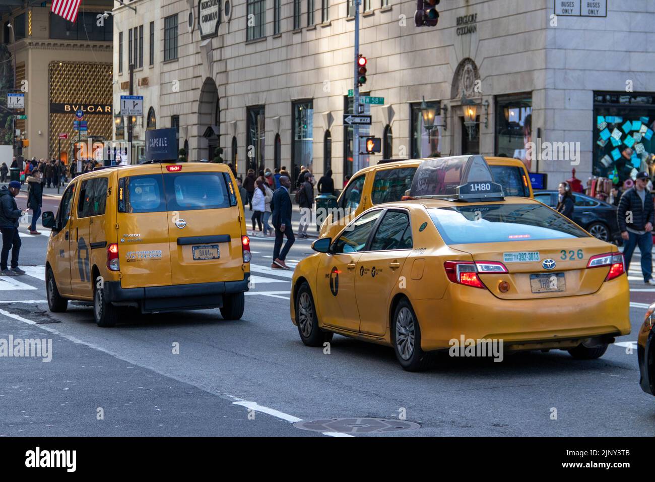 Straßenfotografie in New York City, New York, Vereinigte Staaten von Amerika USA Stockfoto