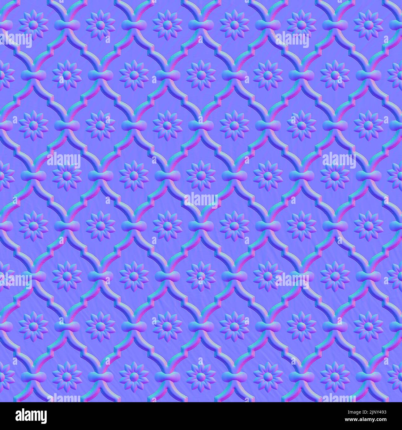 Normale Karte Metalltextur, normale Zuordnung Stockfoto